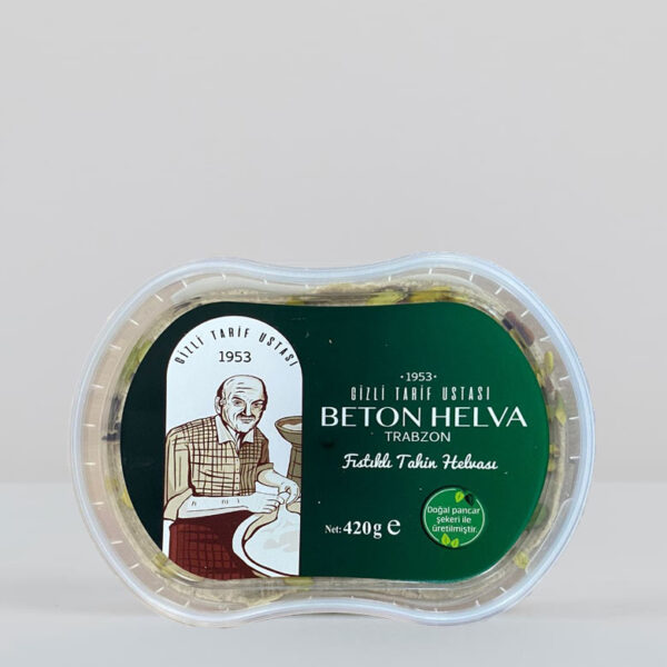 Fıstıklı Beton Helva 420gr (Plastik Kutu)