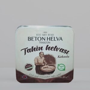 Hediyelik Kakaolu Beton Helva Teneke Kutu 850 Gr