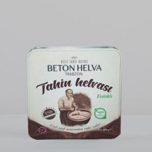 Hediyelik Fıstıklı Beton Helva Teneke Kutu 850 Gr